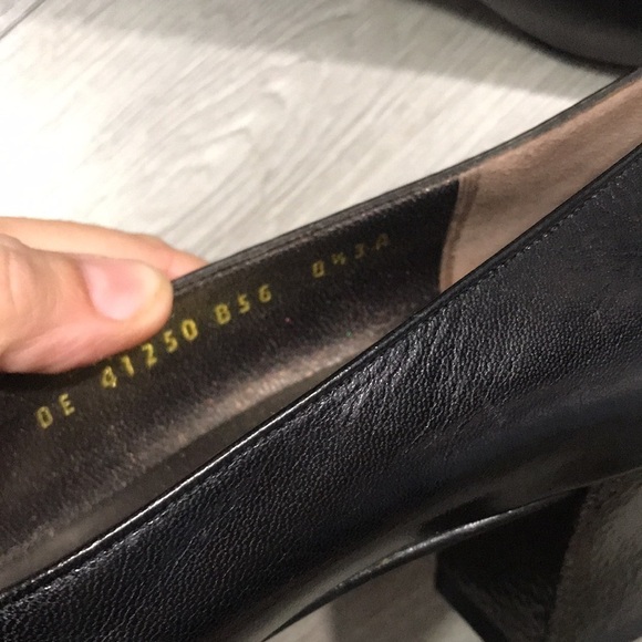 Salvatore Ferragamo Square Toe Block Heel Pumps - Picture 3 of 10